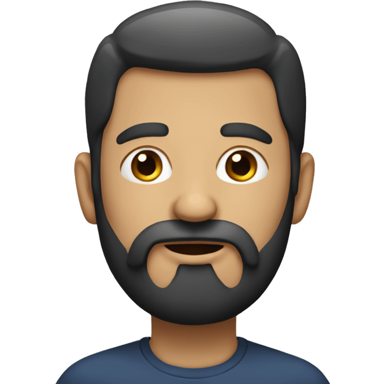 Man with abnormal Long Beard emoji