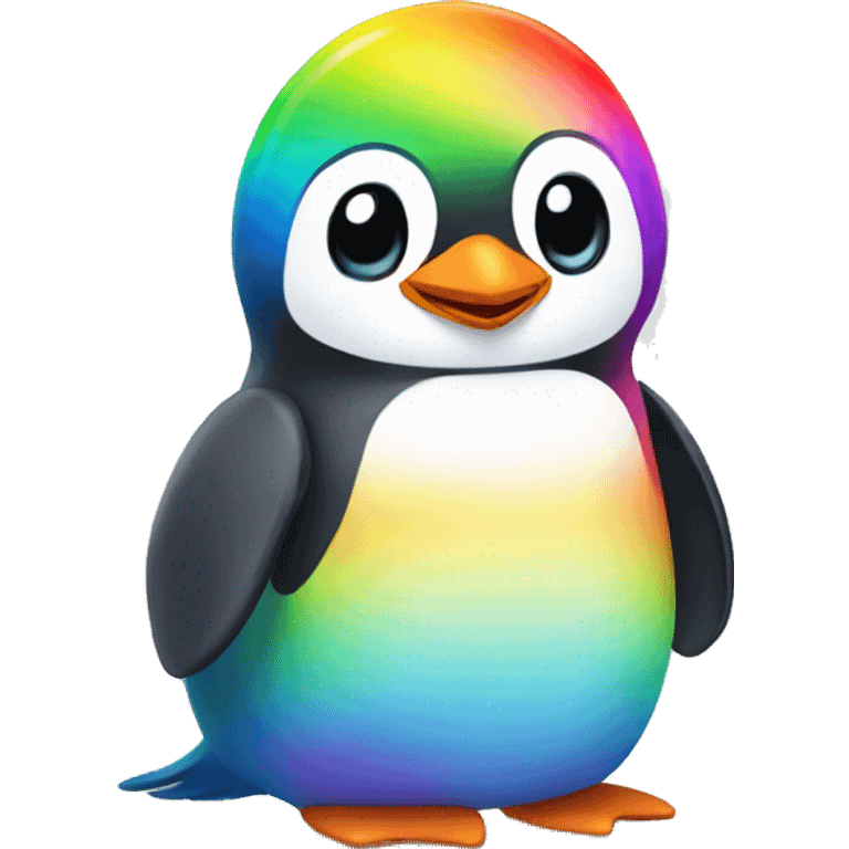 rainbow penguin emoji