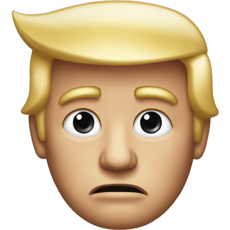 Donald Trump with painful ear emoji