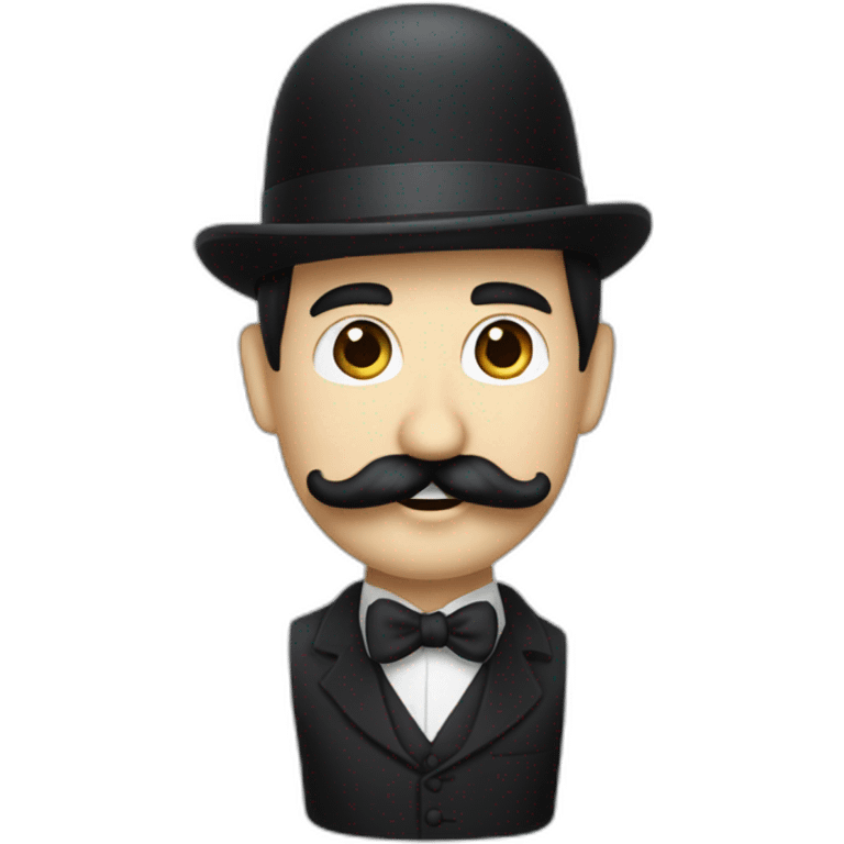 kim yon un con bigote de chaplin emoji