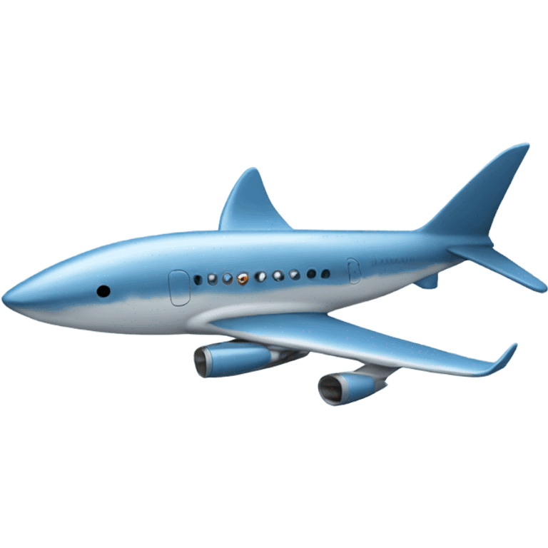 shark airplane emoji