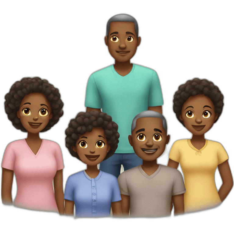 african american family emoji