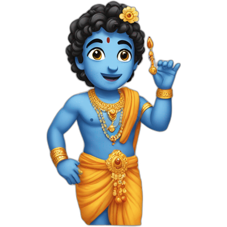 God Krishna little  emoji