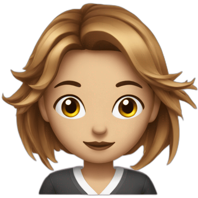 Billard fille emoji