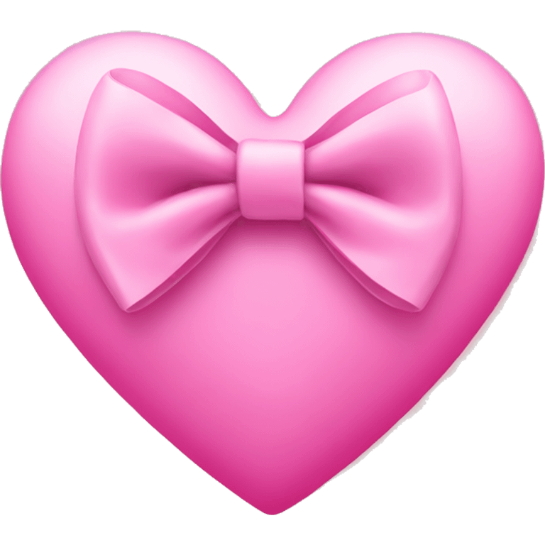 Pink heart with a bow  emoji