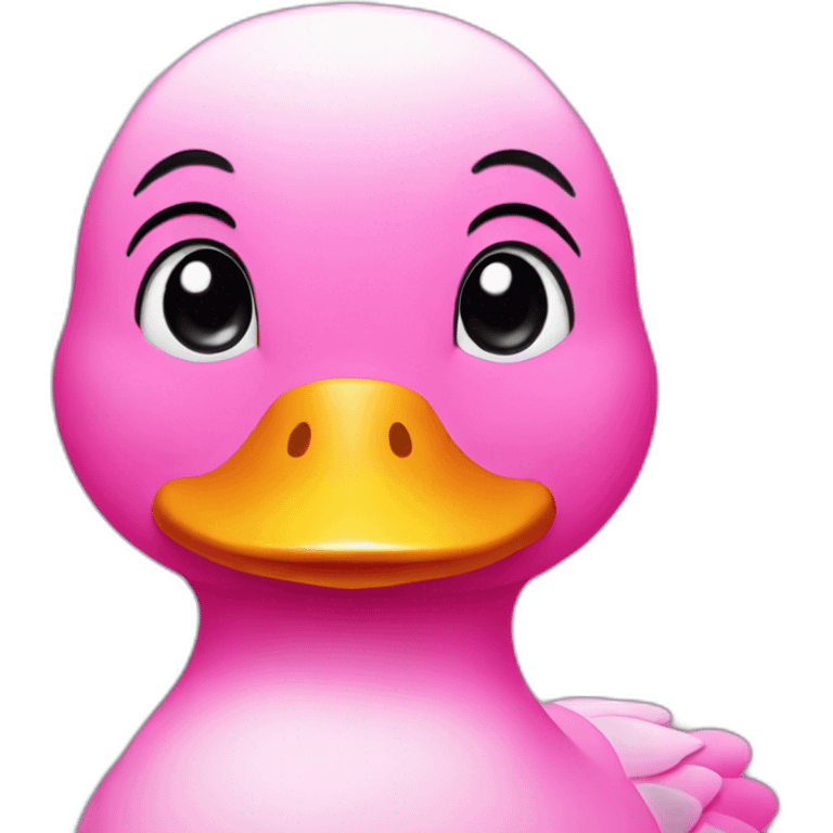 Pink duck emoji