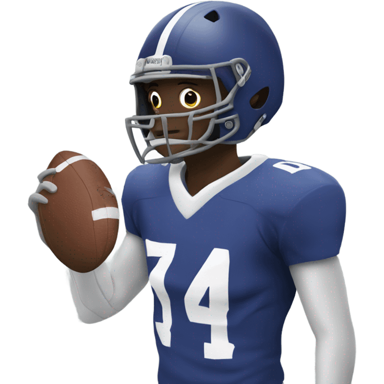 Football player with helmet emoji