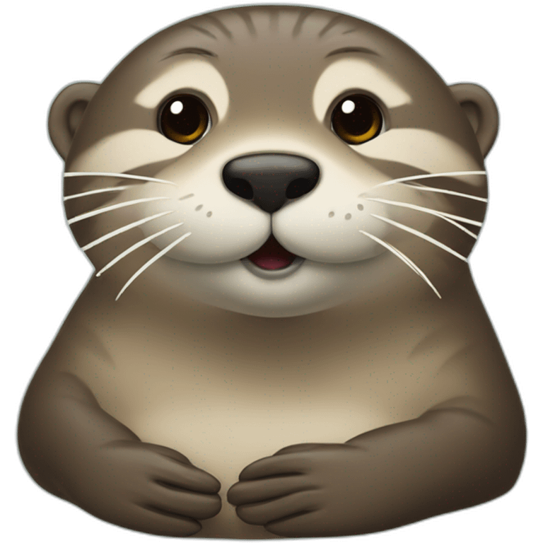 Loutre sur transat emoji