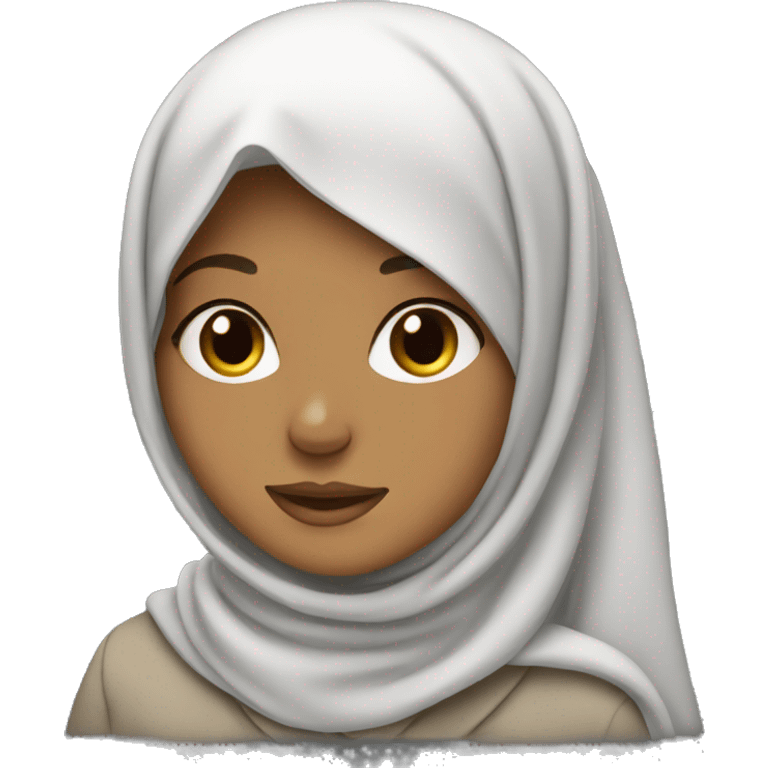 Hijab girl.  emoji