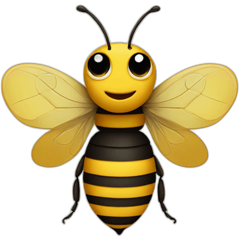 m shaped bee emoji