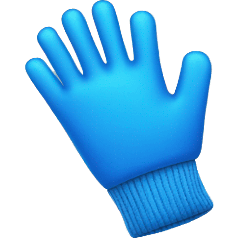 blue glove emoji