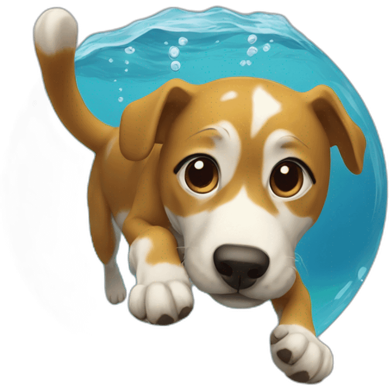 Diving dog emoji