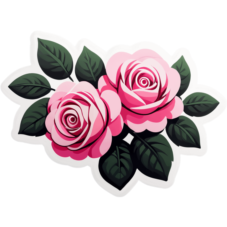 Pink roses emoji