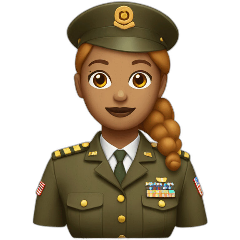 gingerbread woman whole body  military uniform emoji