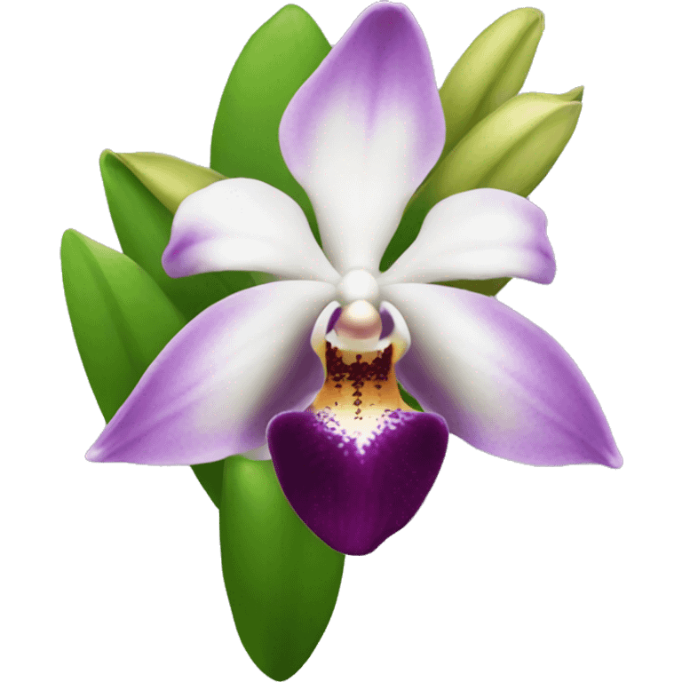 orquídea emoji