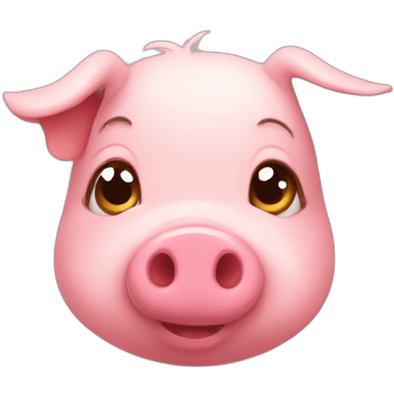 Cute pig emoji