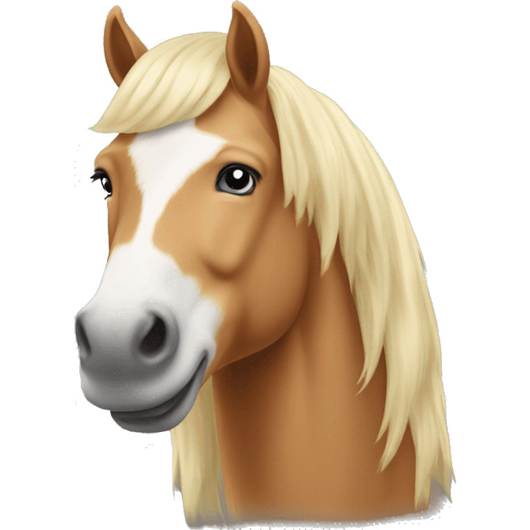 Haflinger kurze Mähne emoji