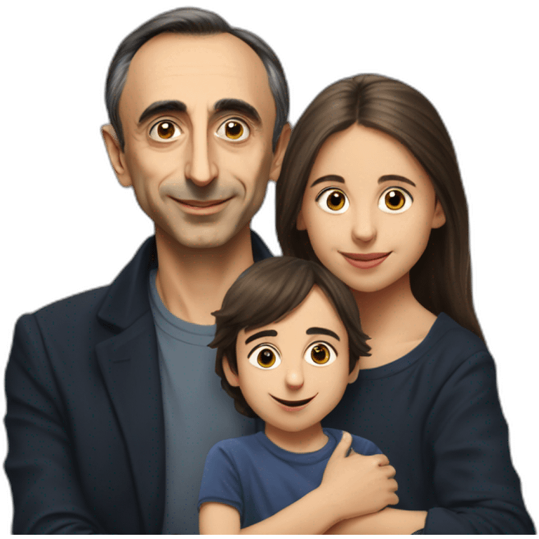 Éric Zemmour avec ses enfants emoji