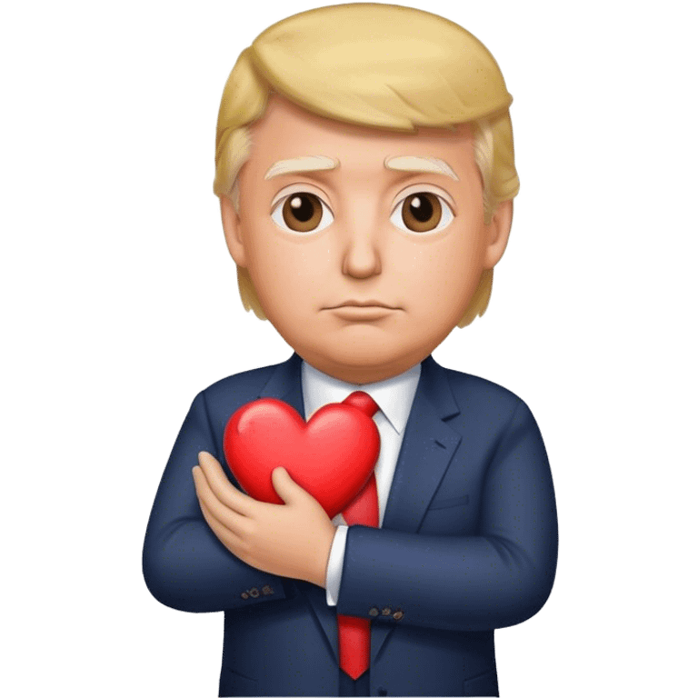 Trump sends a heart emoji