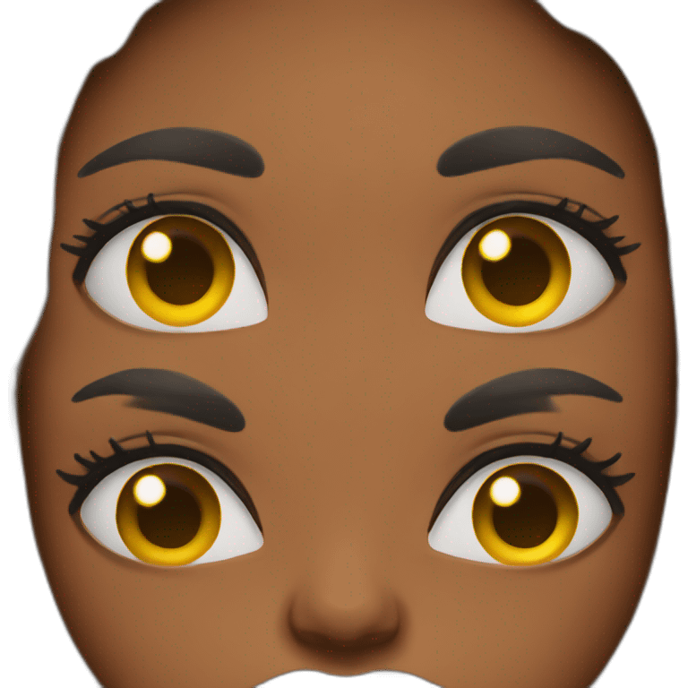 a black woman rolling her eyes emoji