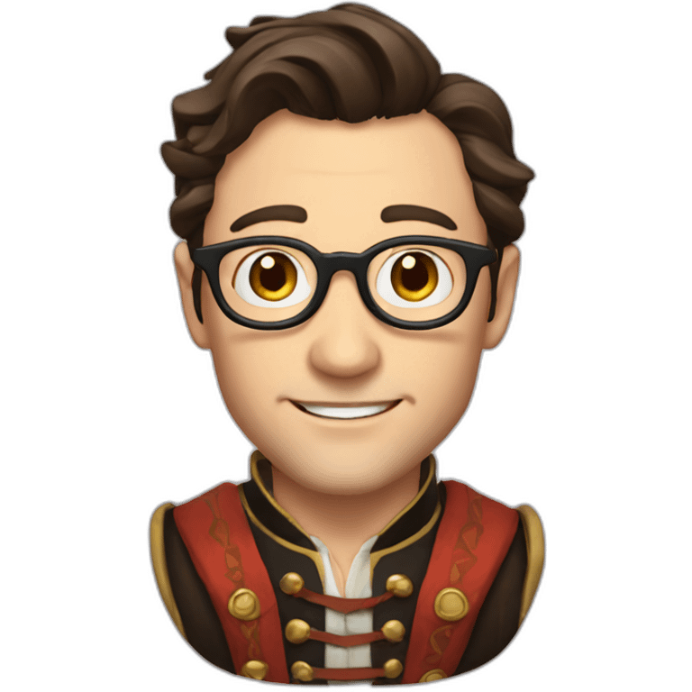 Joseph Gordon Levitt as a bard emoji