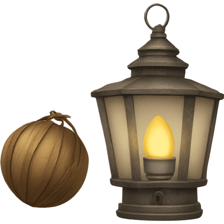 vintage latern emoji