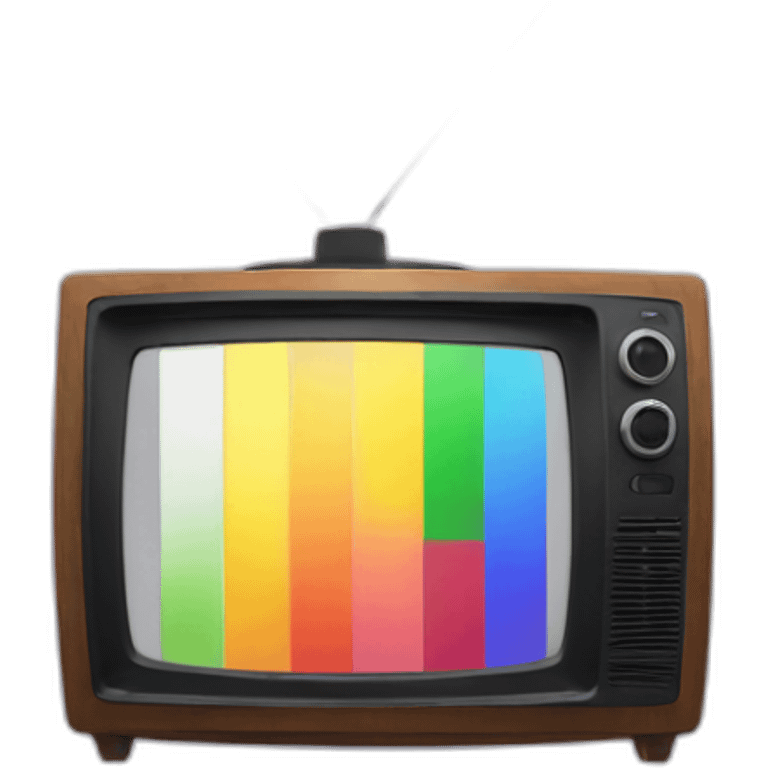 color bars on TV emoji