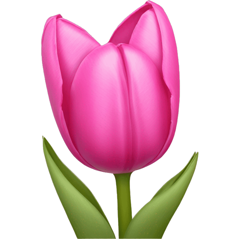 Pink tulips with a bow emoji