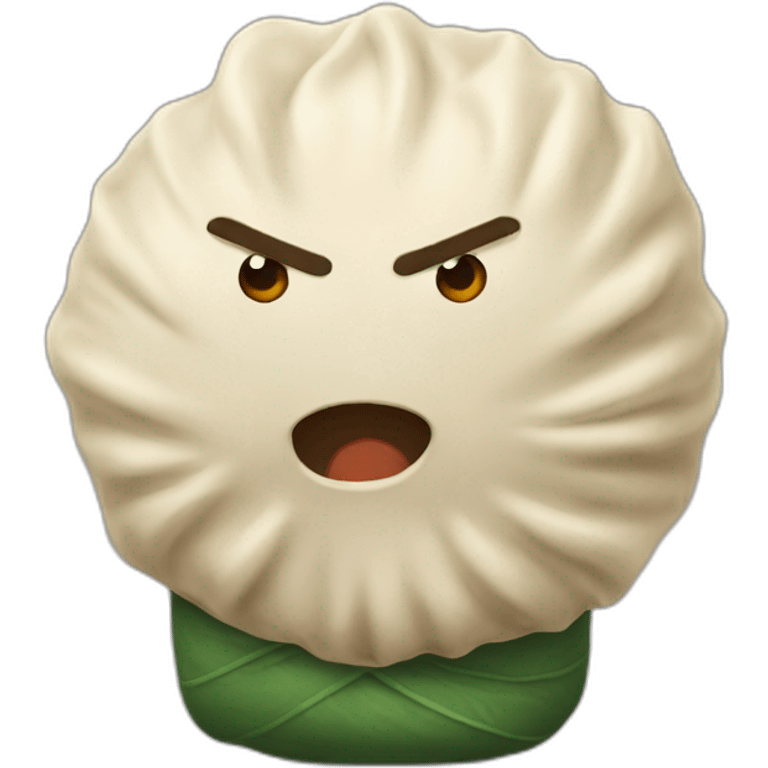 Dumpling angry emoji