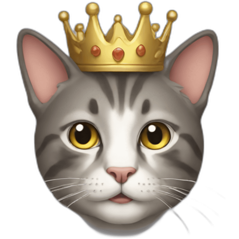 Cat king emoji