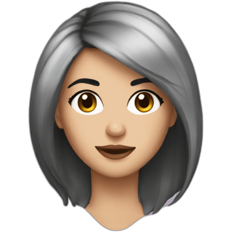 irina black hair emoji