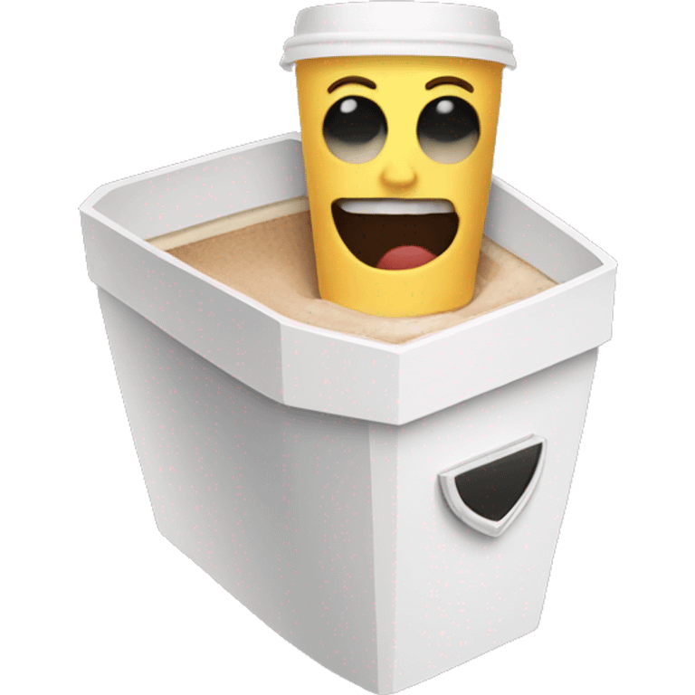 coffee cup in casket emoji