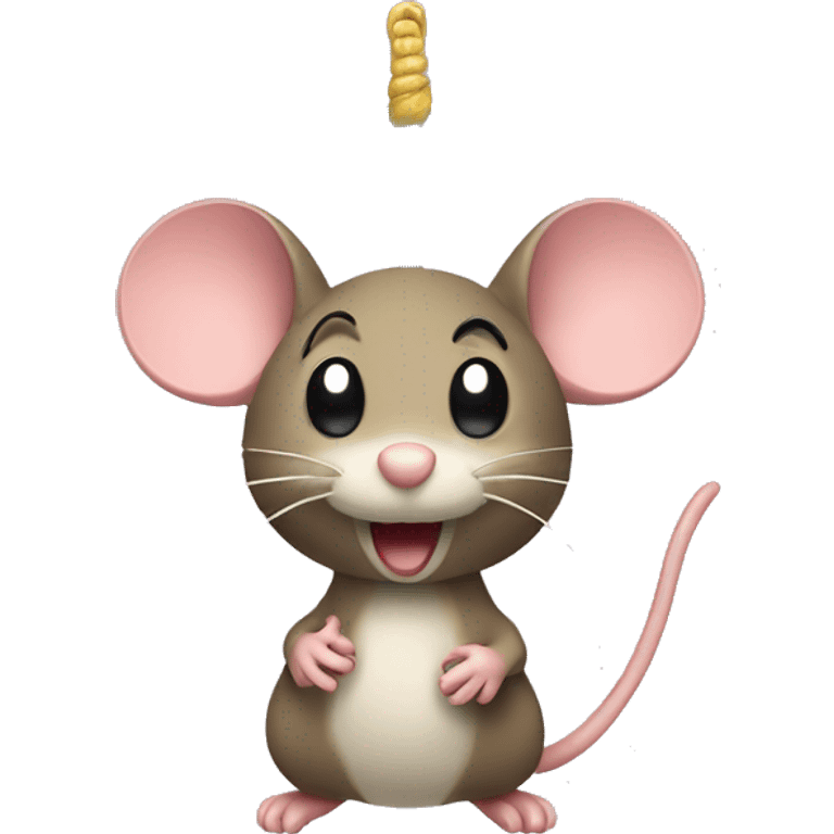 mouse toy on a string emoji