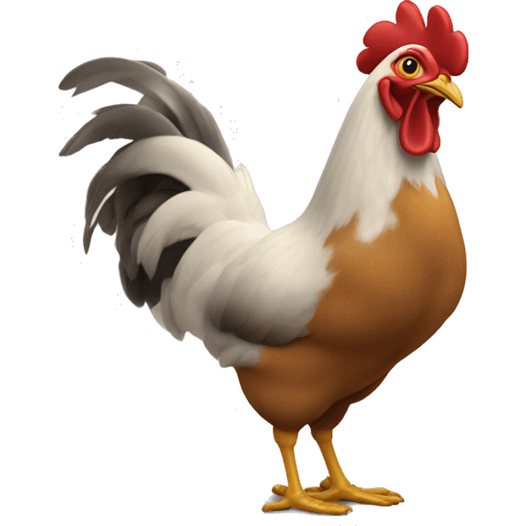 Une poule qui danse emoji