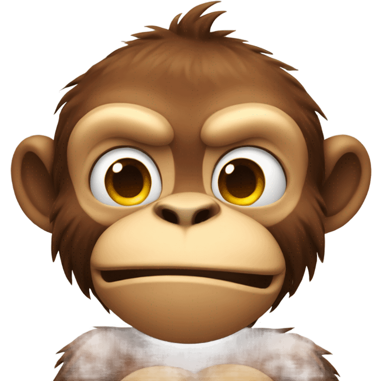 Strong monkey flexing muscles  emoji