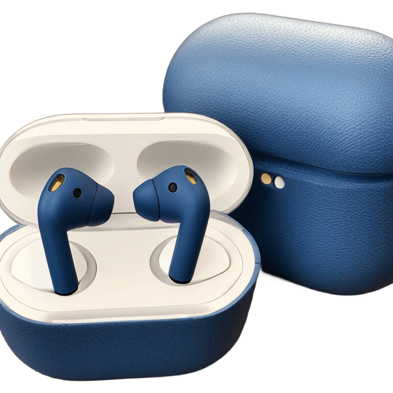 Dark blue AirPods Max emoji