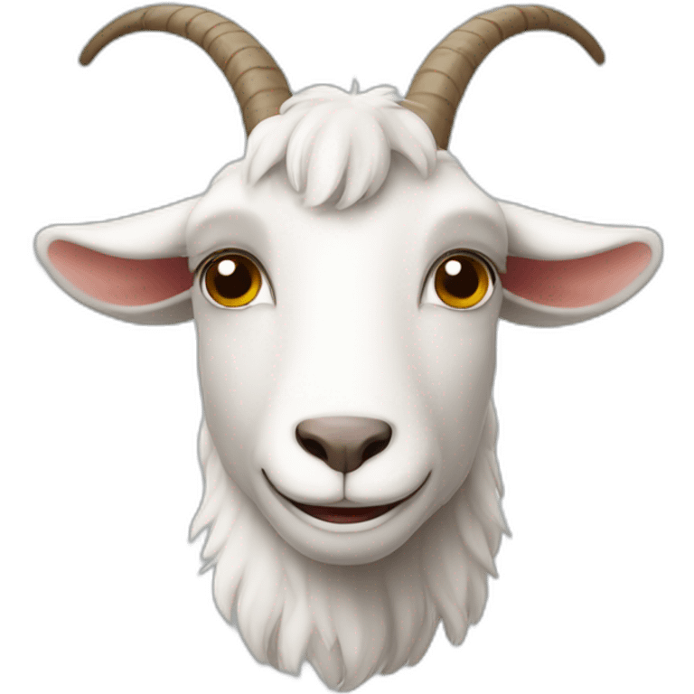 Funny goat emoji