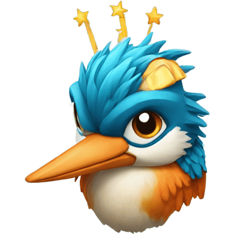 Kingfisher happy birthday emoji