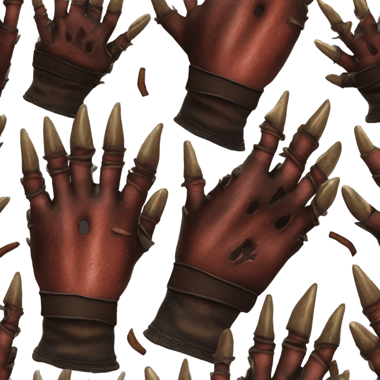 Freddy Krueger glove emoji