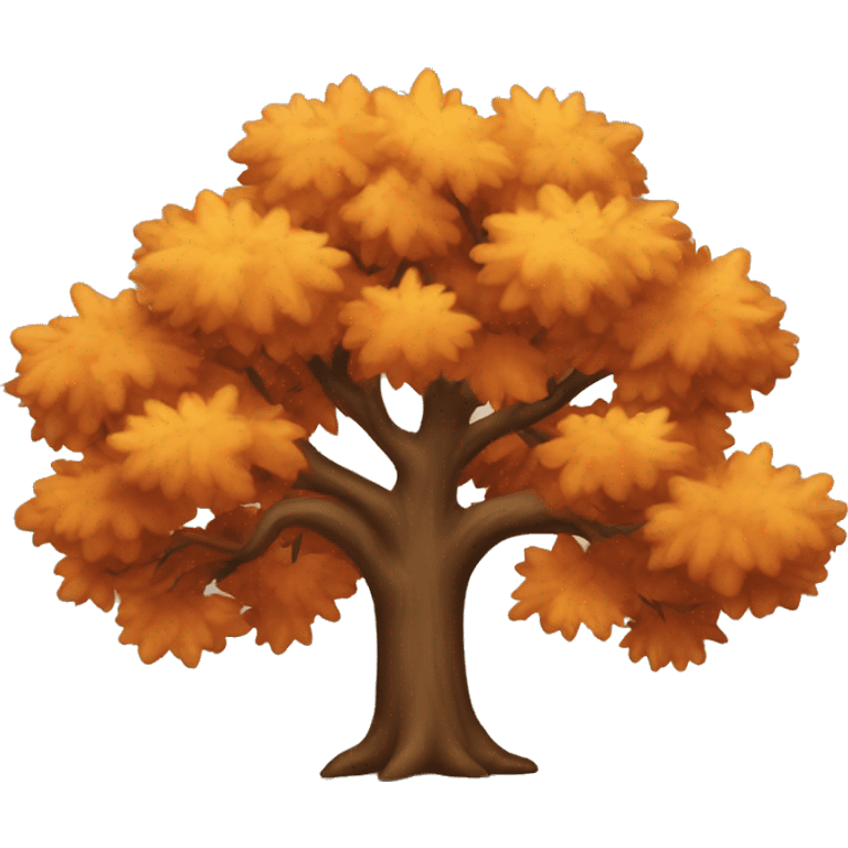 Autumn tree emoji