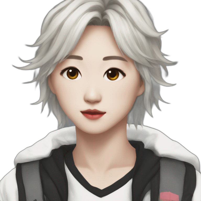 Yunjin-lesserafim-kpop emoji