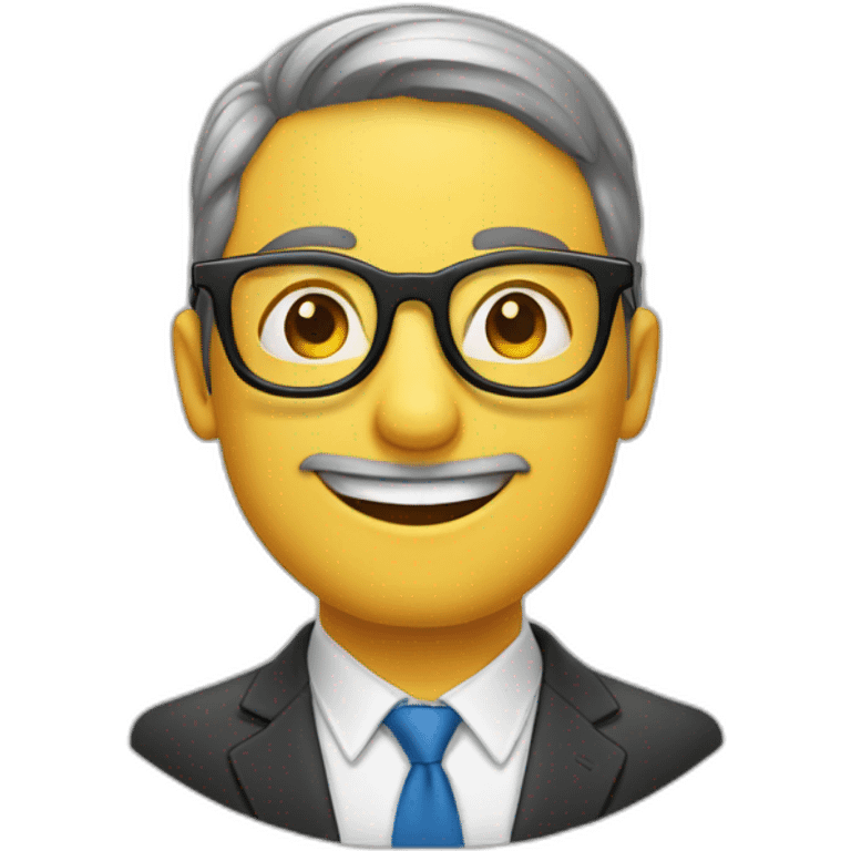 Lunettes, avec une plus grande que l’autre emoji