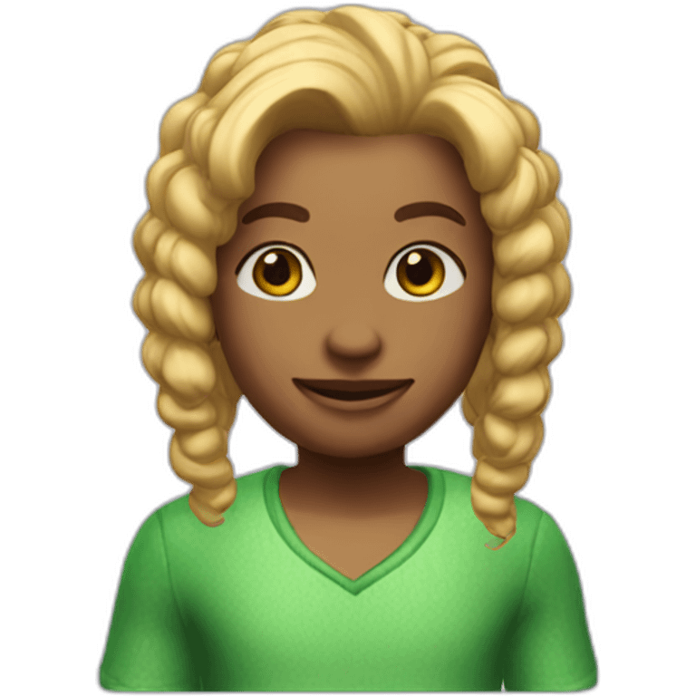 The sims green bobble emoji