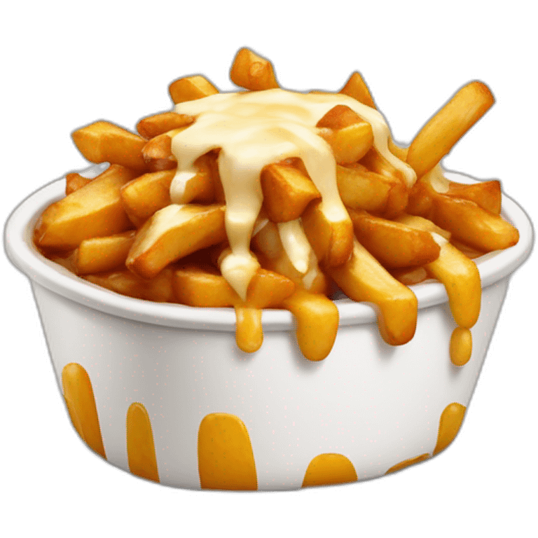 Poutine qui mange de la poutine emoji