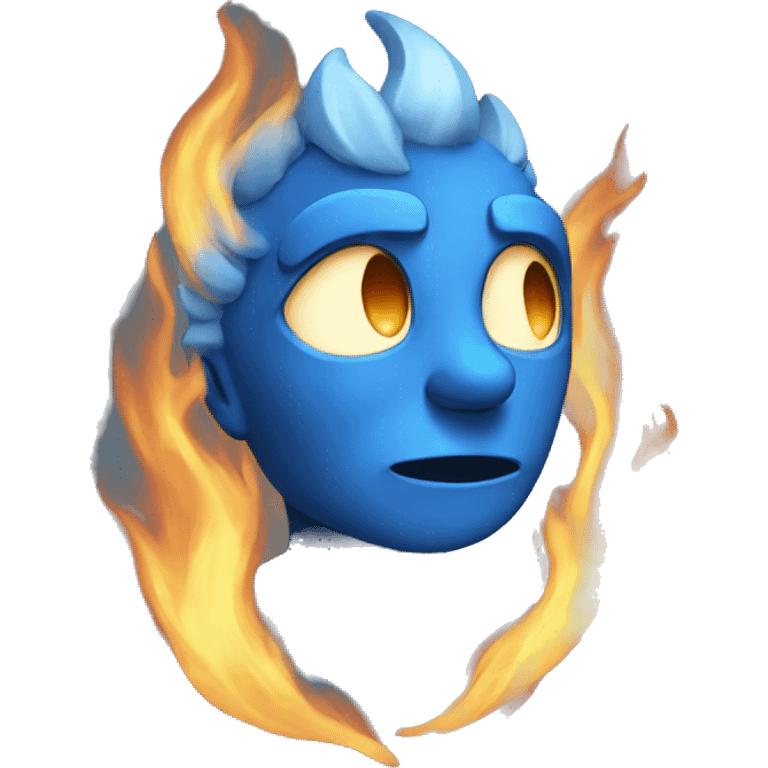 blue fire emoji