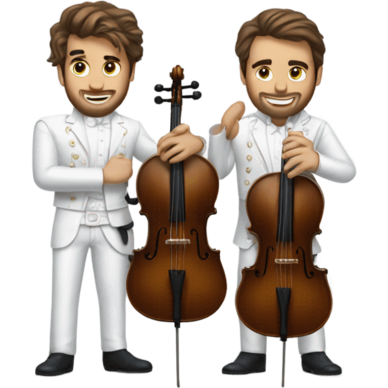 2Cellos in white emoji