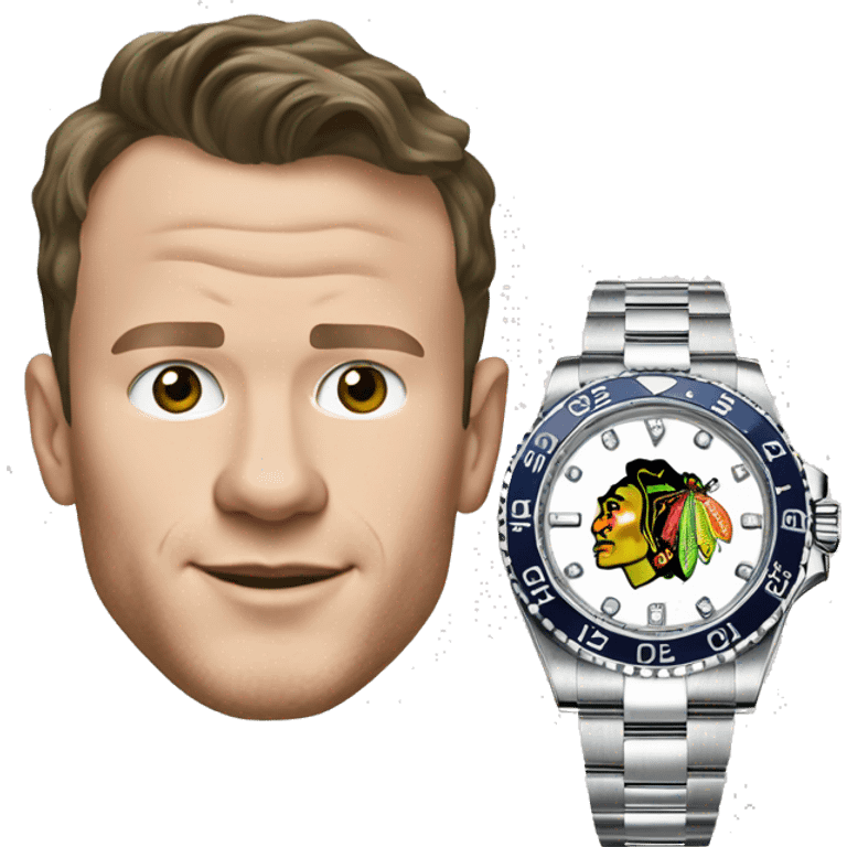 Jonathan Toews as a Rolex watch emoji