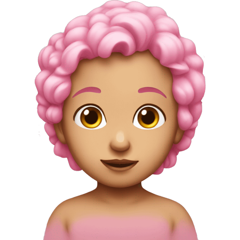 Pink baby vos emoji