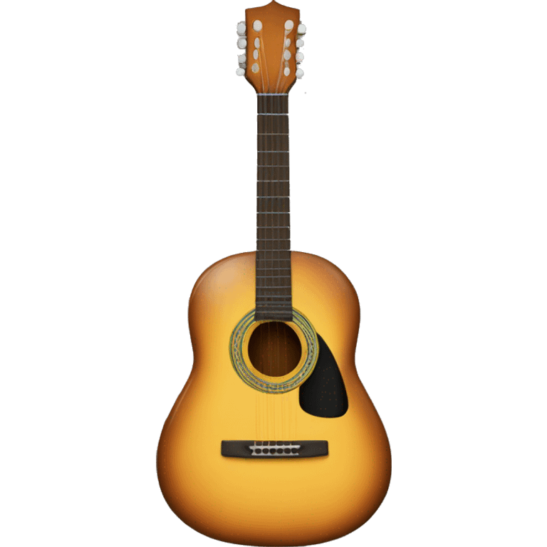 Una guitarra negra emoji