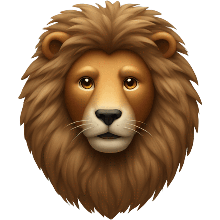 Bear with lion mane emoji